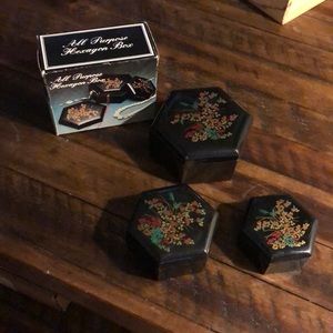 Vintage All Purpose Hexagon Boxes